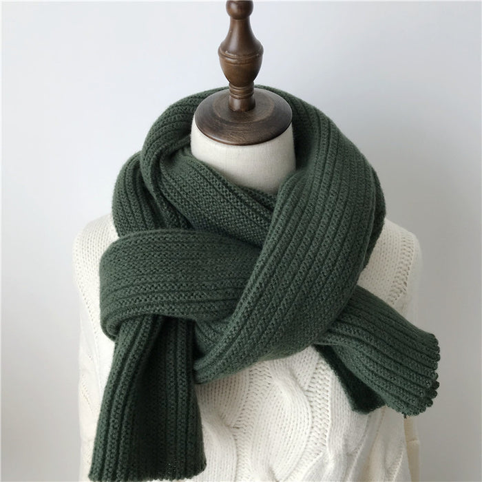 Wholesale Scarf Faux Cashmere Warm Winter Knit Solid JDC-SF-Zhenl005