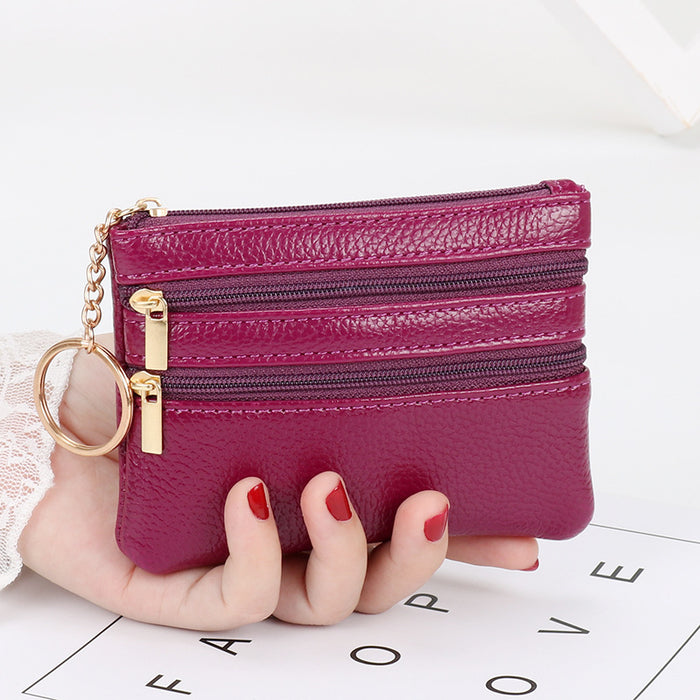 Wholesale PU Leather Coin Purse Keychain Wallet JDC-KC-ShMei001