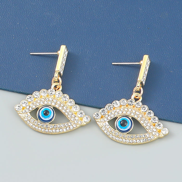 Jewelry WholesaleWholesale Vintage Alloy Diamond Eye Earrings Women Bohemian JDC-ES-JL988 Earrings 氿乐 %variant_option1% %variant_option2% %variant_option3%  Factory Price JoyasDeChina Joyas De China