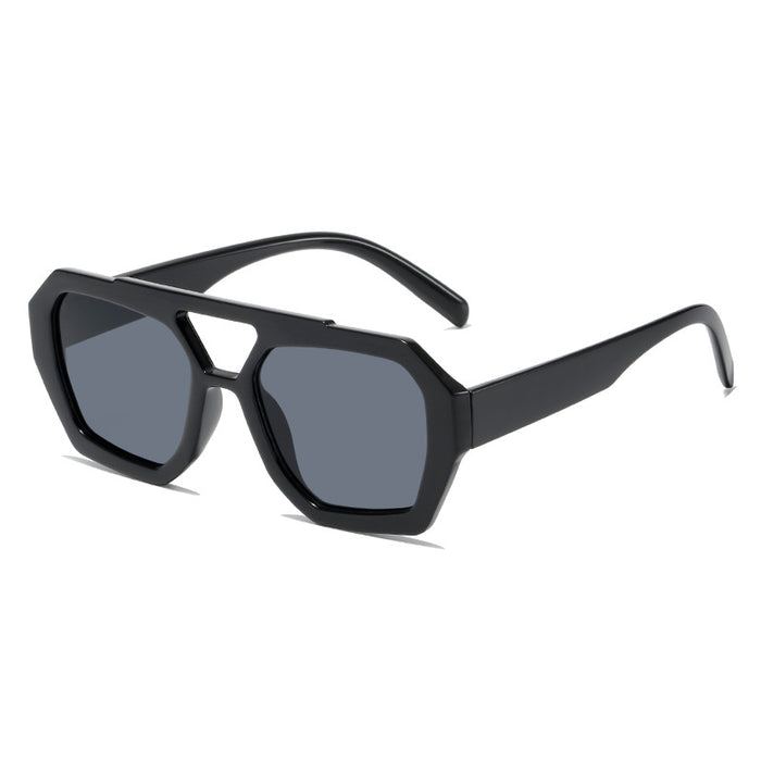 Wholesale Sunglasses PC Lenses Plastic Frames MOQ≥2 JDC-SG-WNBK012