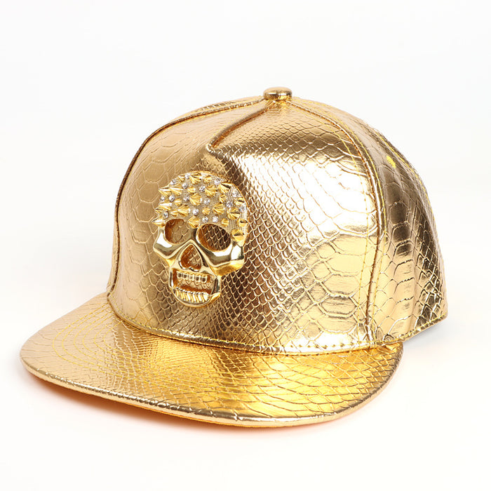 Wholesale Crocodile Pattern PU Leather Baseball Cap Hip Hop Skull JDC-FH-LLan003