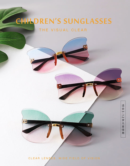 Jewelry WholesaleWholesale frameless cut edge Sunglasses wing shape SunglassesJDC-SG-SengB009 Sunglasses 森邦 %variant_option1% %variant_option2% %variant_option3%  Factory Price JoyasDeChina Joyas De China