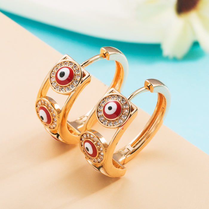 Jewelry WholesaleWholesale Copper Micro Set Zircon Devil's Eye Earrings JDS-ES-Hemin001 Earrings 和鸣 %variant_option1% %variant_option2% %variant_option3%  Factory Price JoyasDeChina Joyas De China