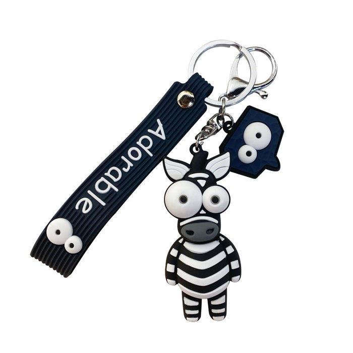 Jewelry WholesaleWholesale creative cartoon eye-popping giraffe keychain JDC-KC-Yaoyun007 Keychains 瑶韵 %variant_option1% %variant_option2% %variant_option3%  Factory Price JoyasDeChina Joyas De China