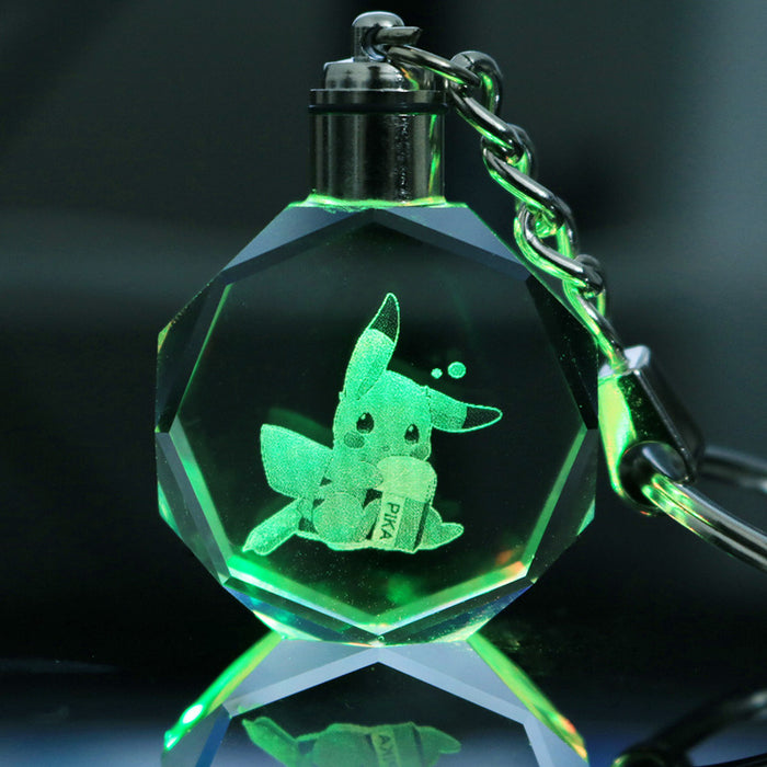 Wholesale Keychains Crystal LED Anime Peripherals Colorful Glow MOQ≥2 (X) JDC-KC-LuoQ002