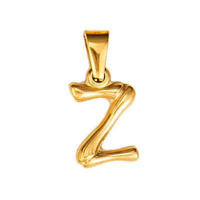 Wholesale Bamboo Three-dimensional Titanium Steel Plated 18K Gold Pendant MOQ≥2 JDC-PT-QianJ001