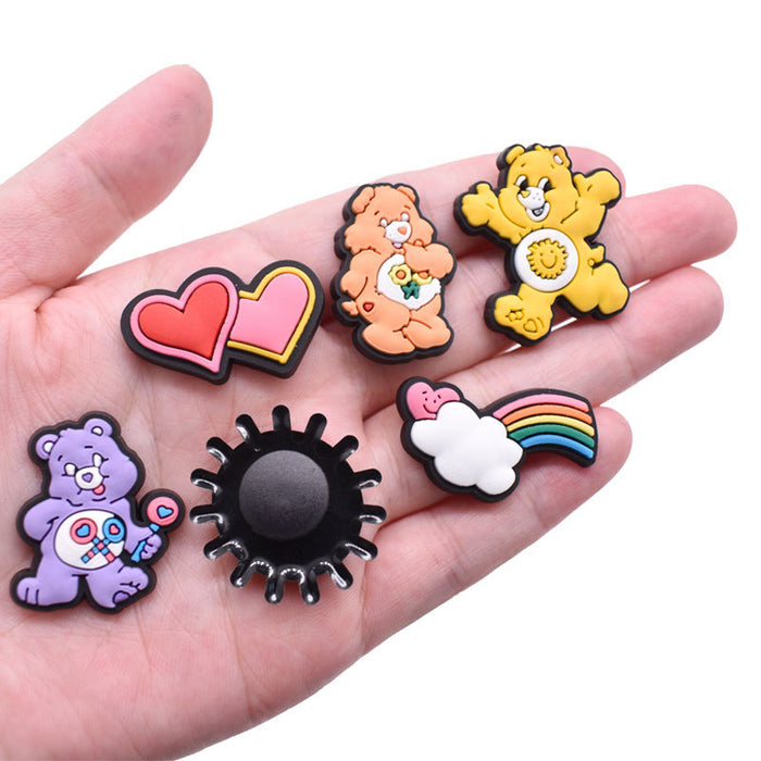 Wholesale Random 100pcs Cartoon Cute PVC DIY Accessories Croc Charms (M) JDC-CCS-RYY020