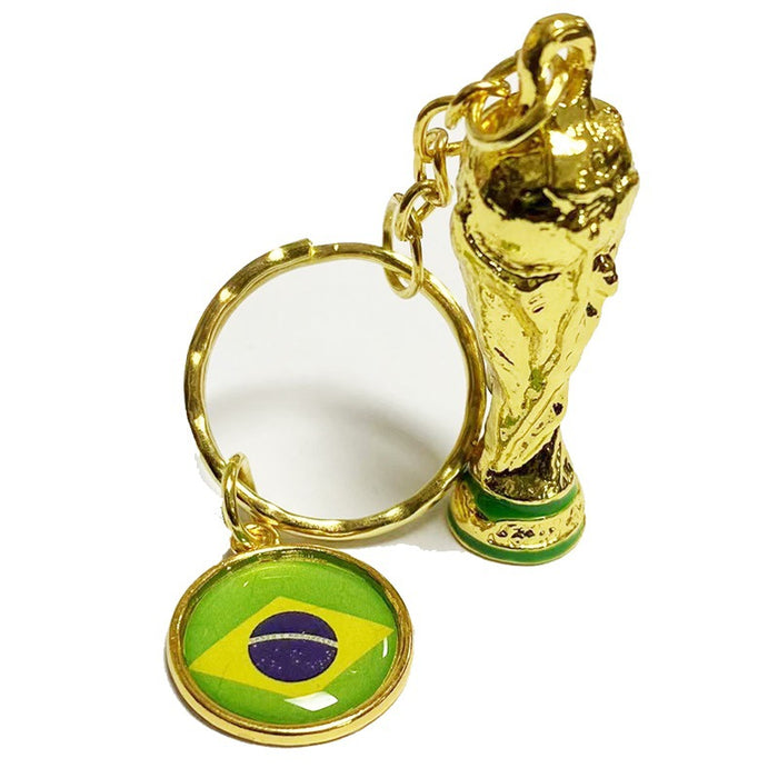 Jewelry WholesaleWholesale World Cup Football Flag Zinc Alloy Keychain MOQ≥2 JDC-KC-ChenYi001 Keychains 晨懿 %variant_option1% %variant_option2% %variant_option3%  Factory Price JoyasDeChina Joyas De China