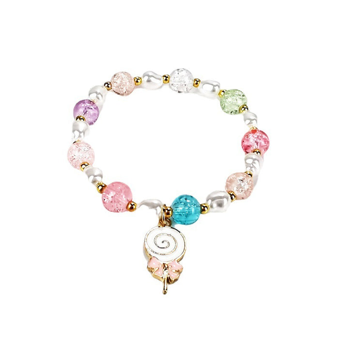 Wholesale Pop Flower Crystal Bracelet Cartoon Jewelry JDC-BT-LiM011