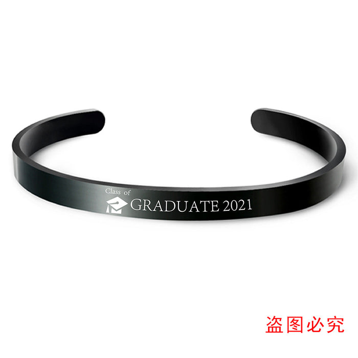 Jewelry WholesaleWholesale Black Stainless Steel Graduation Season Bracelet JDC-BT-GangGu004 Bracelet 钢古 %variant_option1% %variant_option2% %variant_option3%  Factory Price JoyasDeChina Joyas De China