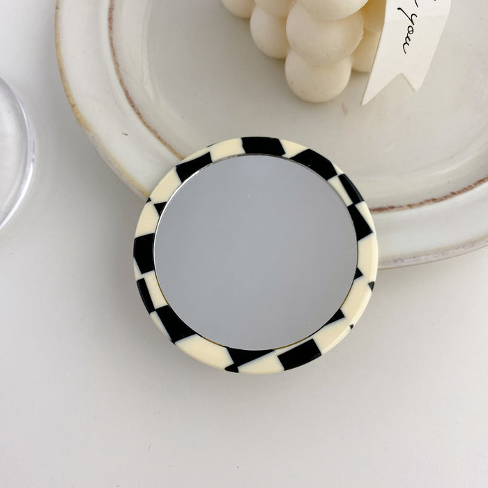 Jewelry WholesaleWholesale Acetate Sheet Portable Makeup Small Mirror JDC-MR-Dduow001 lipstick 朵薇 %variant_option1% %variant_option2% %variant_option3%  Factory Price JoyasDeChina Joyas De China