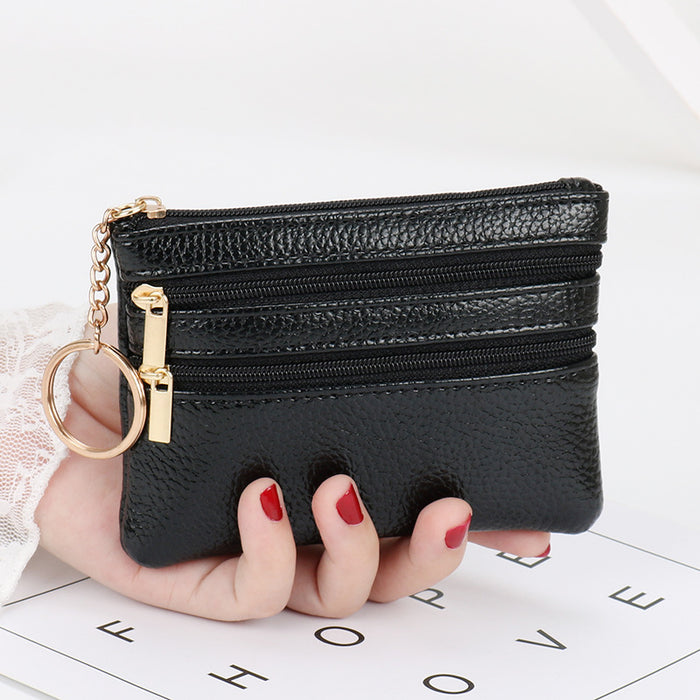 Wholesale PU Leather Coin Purse Keychain Wallet JDC-KC-ShMei001