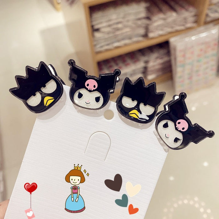 Wholesale hairpin acrylic sweet cool cartoon dark glitter mini MOQ≥2 JDC-HC-RuoTong006