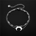 Jewelry WholesaleWholesale double layer moon titanium steel hand ornament JDC-BT-Mingm003 Bracelet 敏萌 %variant_option1% %variant_option2% %variant_option3%  Factory Price JoyasDeChina Joyas De China