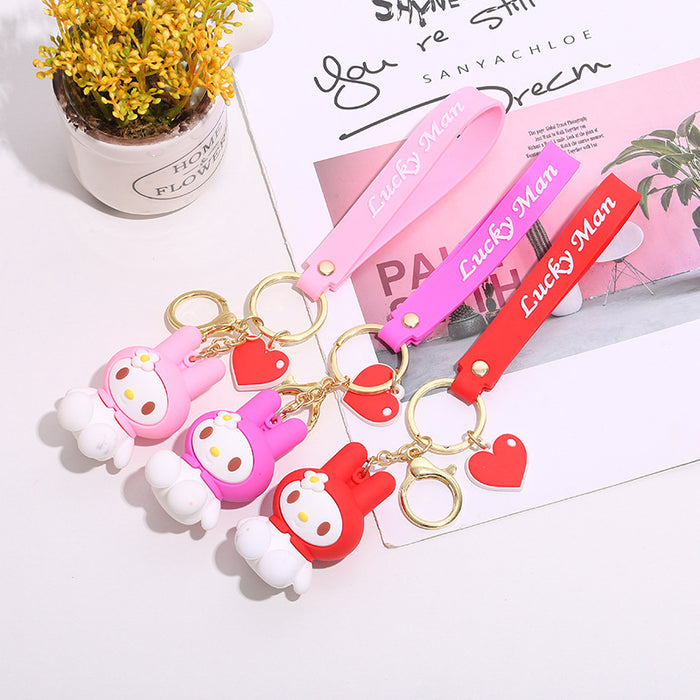 Wholesale keychain pvc doll cute key pendant cartoon JDC-KC-KDian007