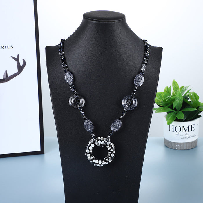 Wholesale Jewelry Ethnic Style Necklace Vintage Necklace MOQ≥2 JDC-NE-heipeng002