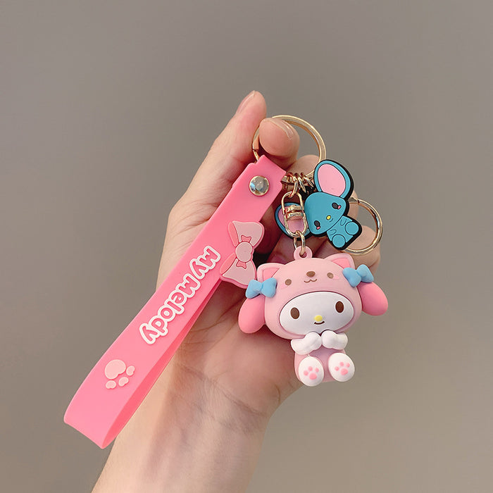 Wholesale doll key chain cartoon car key pendant MOQ≥2 JDC-KC-JCai019