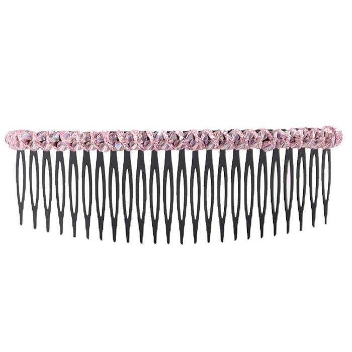 Wholesale Hair Clips Inverted Comb Crystal Plastic JDC-HC-ShiX004