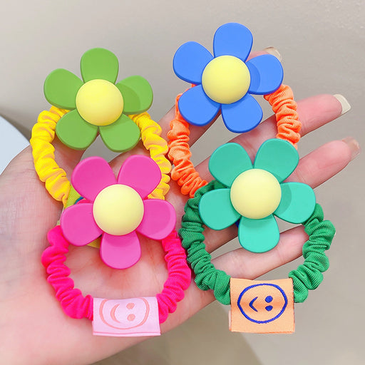 Jewelry WholesaleWholesale large flower hair ring sweet and cute smiley JDC-HS-I412 Hair Scrunchies 溪南 %variant_option1% %variant_option2% %variant_option3%  Factory Price JoyasDeChina Joyas De China