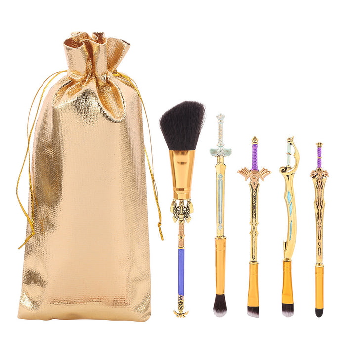 Wholesale Metal Makeup Brush Tool Set (M) MOQ≥3 JDC-MB-GYu013