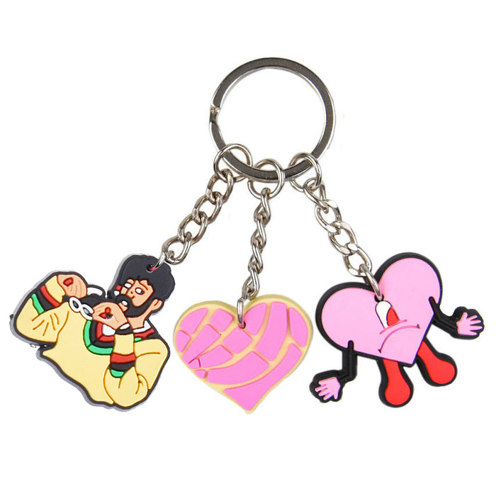 Wholesale Keychain PVC Cute Cartoon Pendant MOQ≥10 (M) JDC-KC-BZYH007