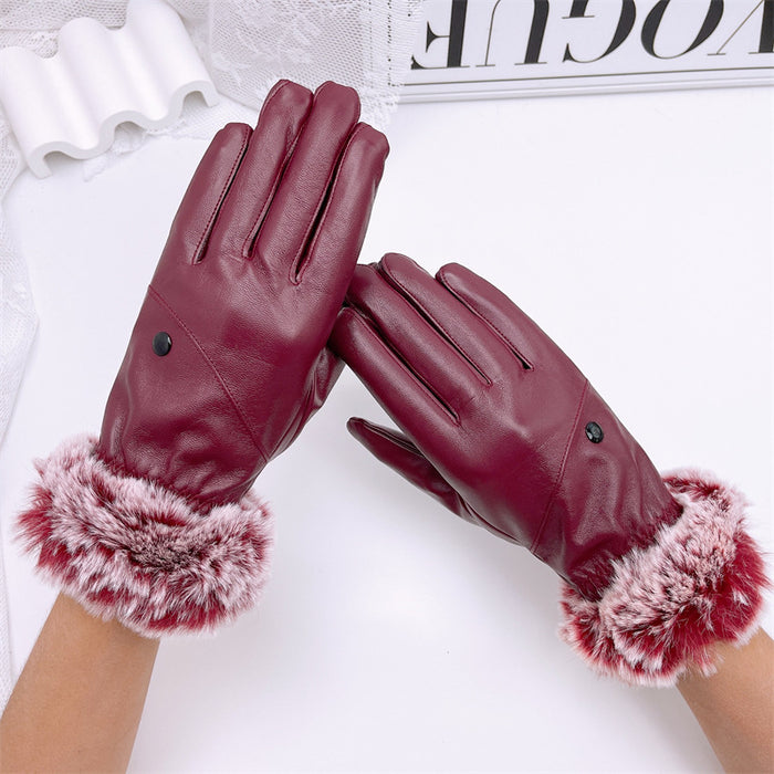 Wholesale Gloves PU Gross Outdoor Warming Touch Screen JDC-GS-MYuan008