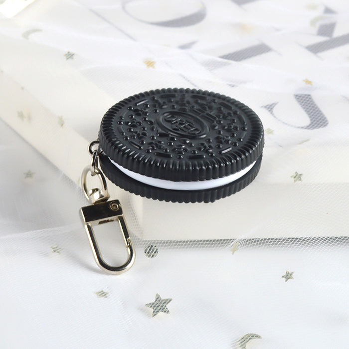 Wholesale PVC Simulation Snack Oreo Cookie Model Keychain MOQ≥5 JDC-KC-HFei001