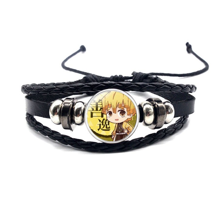 Wholesale Accessories Leather Bracelet Hand Braided Adjustable Strap Bracelet MOQ≥2 (M) JDC-BT-YanY004