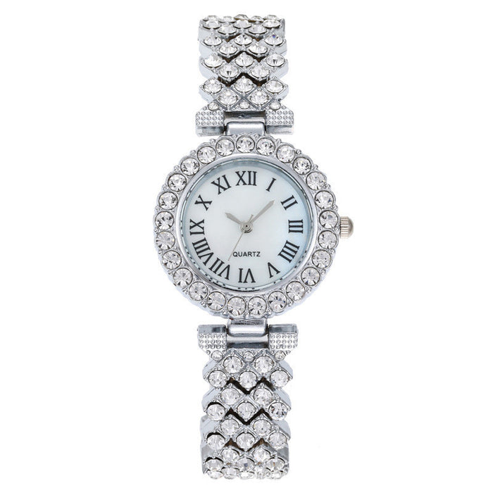 Wholesale Diamond Alloy Ladies Quartz Watch JDC-WH-QiM001