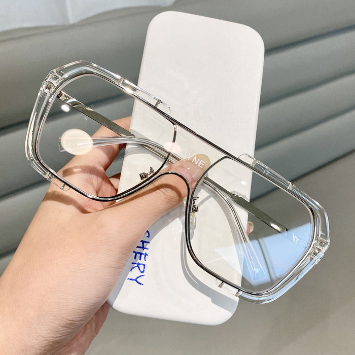 Jewelry WholesaleWholesale Frameless Large Frame Resin Lens PC Metal Sunglasses JDC-SG-JinF032 Sunglasses 季丰 %variant_option1% %variant_option2% %variant_option3%  Factory Price JoyasDeChina Joyas De China