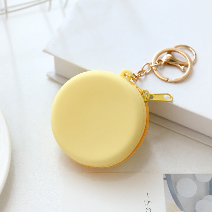 Wholesale cartoon portable round silicone coin purse JDC-KC-HHui004