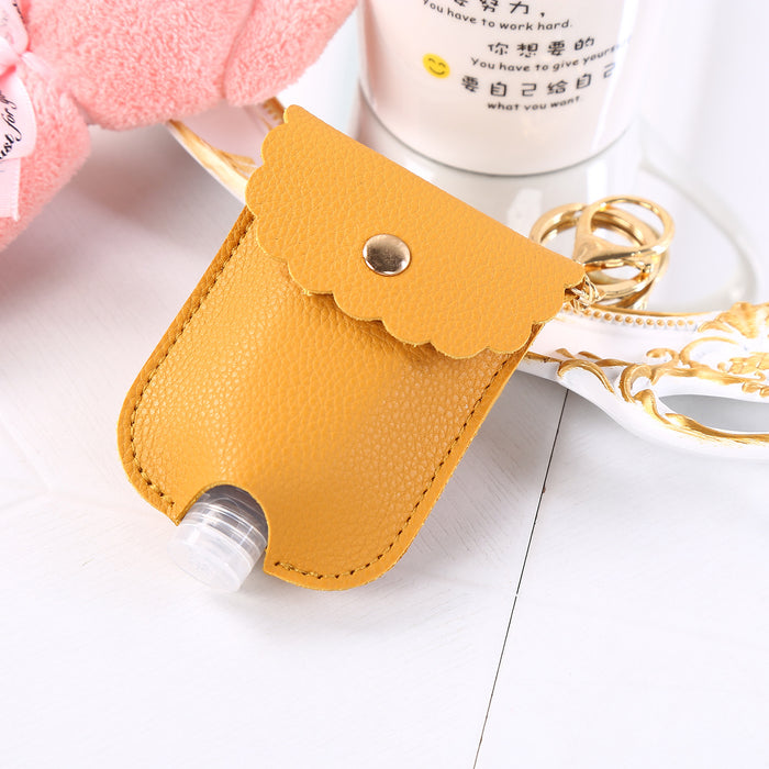 Jewelry WholesaleWholesale Hand Sanitizer PU Leather Case Keychain JDC-KC-HYi005 Keychains 弘亿 %variant_option1% %variant_option2% %variant_option3%  Factory Price JoyasDeChina Joyas De China