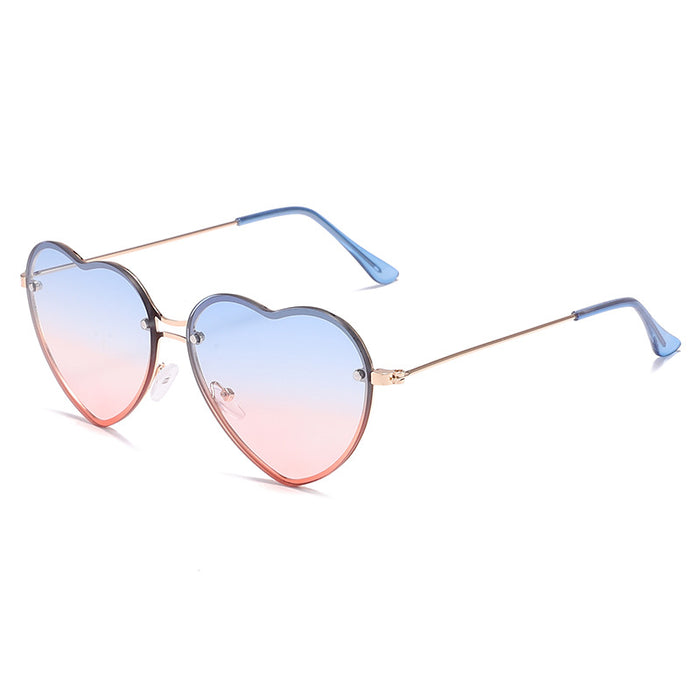 Jewelry WholesaleWholesale Cute Love Frameless Sunglasses JDC-SG-HongW001 Sunglasses 宏伟 %variant_option1% %variant_option2% %variant_option3%  Factory Price JoyasDeChina Joyas De China