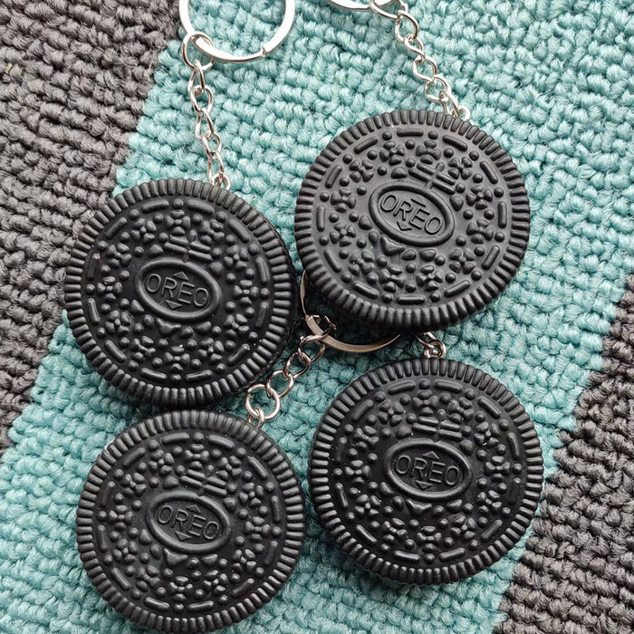 Wholesale Imitation Oreo Cookies PVC Keychain JDC-KC-BTao001