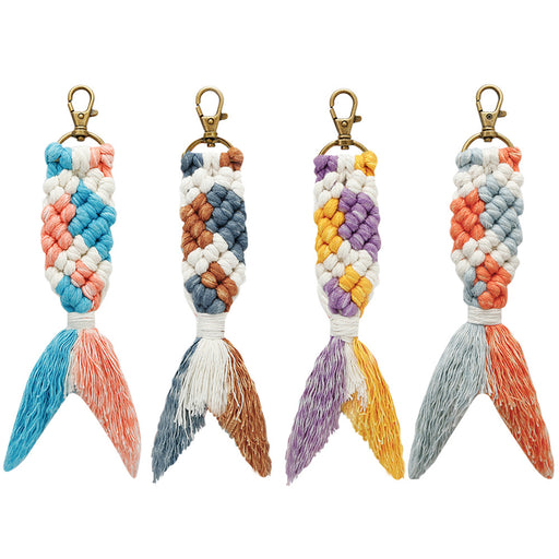 Jewelry WholesaleWholesale hand woven personalized Mermaid keychain MOQ≥2 JDC-KC-JM016 Keychains 杰米 %variant_option1% %variant_option2% %variant_option3%  Factory Price JoyasDeChina Joyas De China