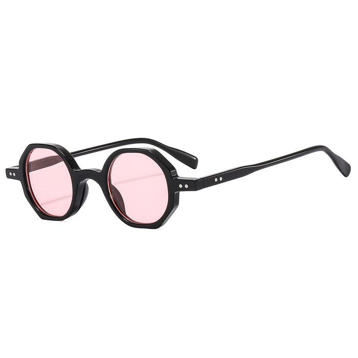 Wholesale Sunglasses PC Retro Round Outdoor Sunscreen Anti-Blue Light Frame MOQ≥2 JDC-SG-MinL003