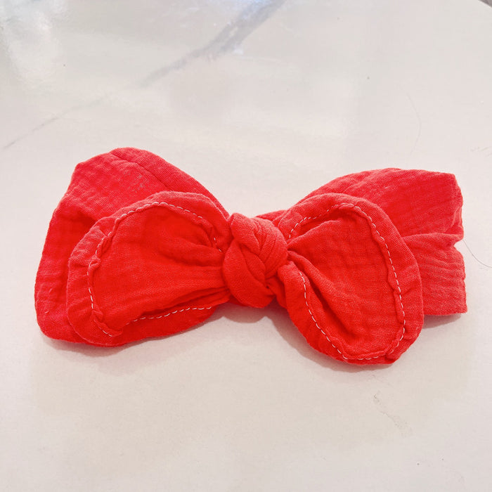 Wholesale Headband Gauze Kids Knotted Stretch Big Butterfly JDC-HD-DanN003