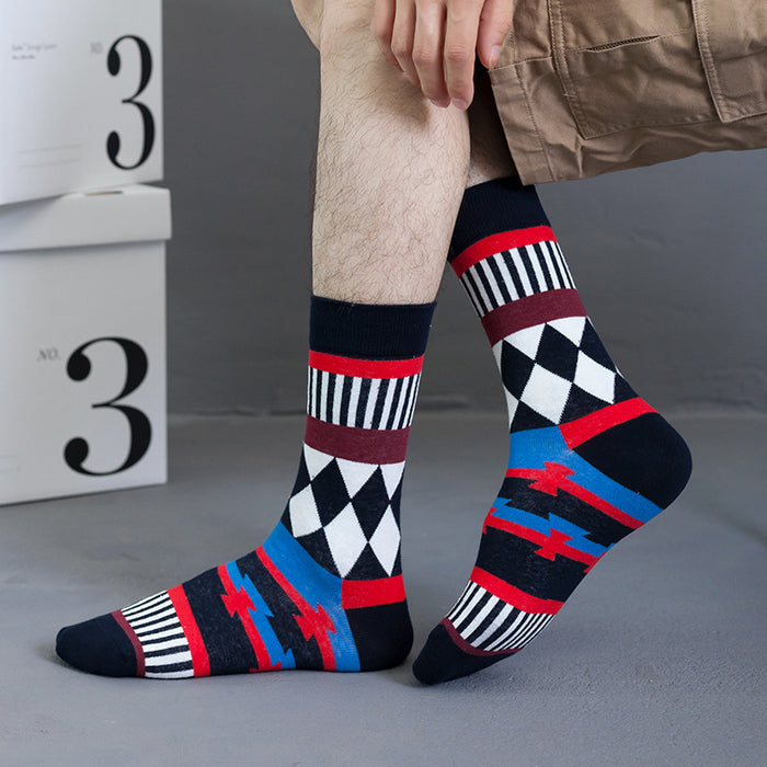 Wholesale Cotton Mid Tube Men's Socks JDC-SK-XinXi006