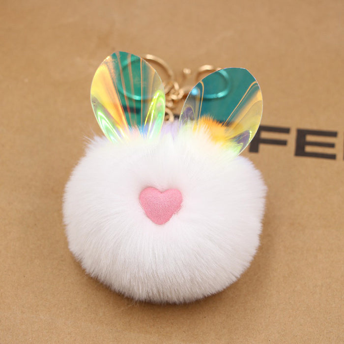 Jewelry WholesaleWholesale color color change ear rabbit hairball keychain JDC-KC-Zuge052 Keychains 祖格 %variant_option1% %variant_option2% %variant_option3%  Factory Price JoyasDeChina Joyas De China