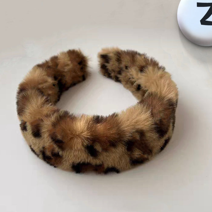 Wholesale Headband Yarn Leopard Print Anti-Slip JDC-HD-Junh001