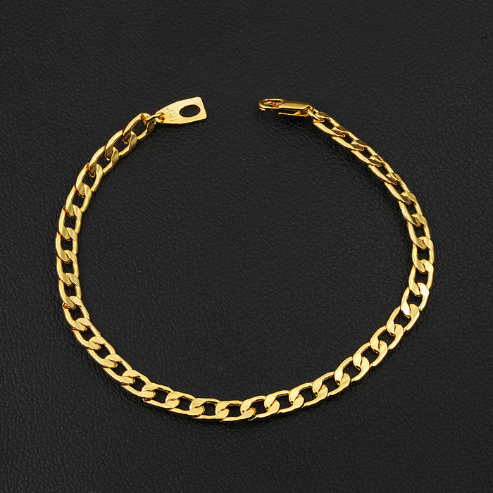 Wholesale Gold Plated Bracelet Men's Cuban Chain JDC-BT-TianM001