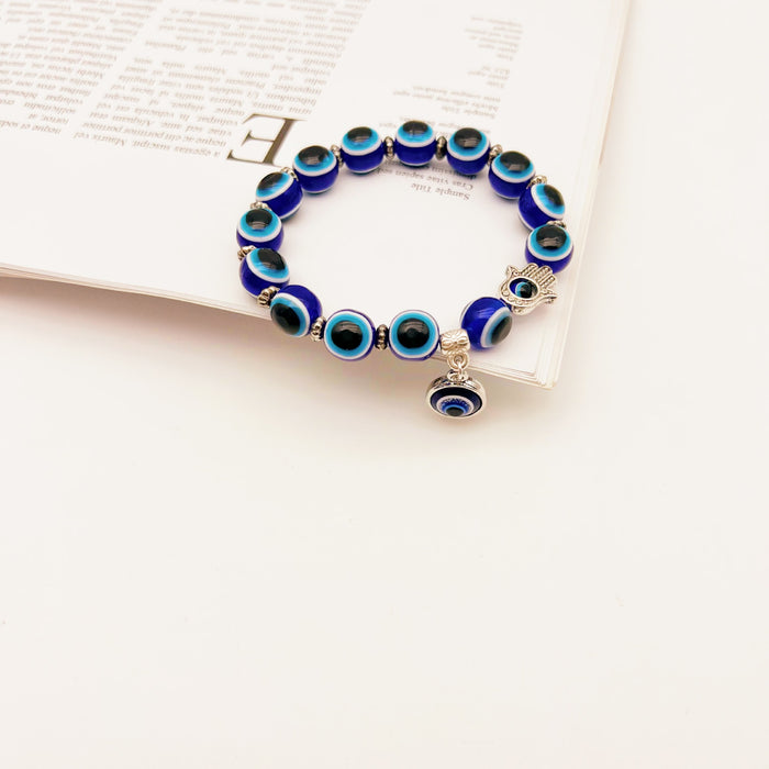 Wholesale Blue Eyes Devil's Eye Bracelet Loose Beads MOQ≥2 JDC-BT- QingH006