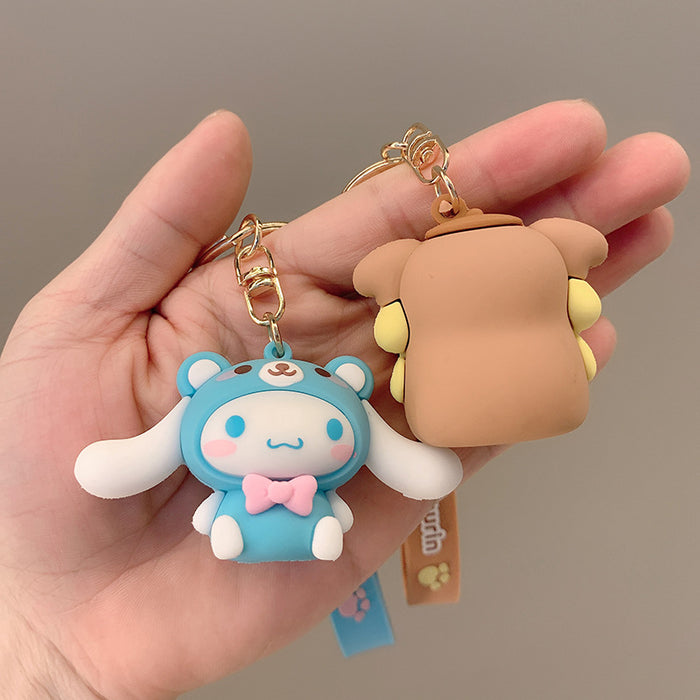 Wholesale doll key chain cartoon car key pendant MOQ≥2 JDC-KC-JCai019