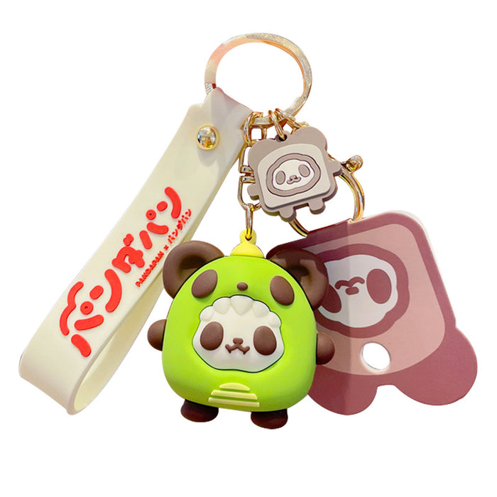 Wholesale Keychains pvc panda toast cute MOQ≥2 JDC-KC-YDao044