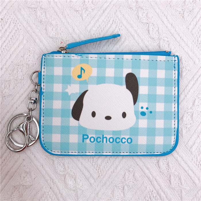 Wholesale Cartoon PU Card Holder Coin Purse Keychain (M) JDC-KC-YaLL005