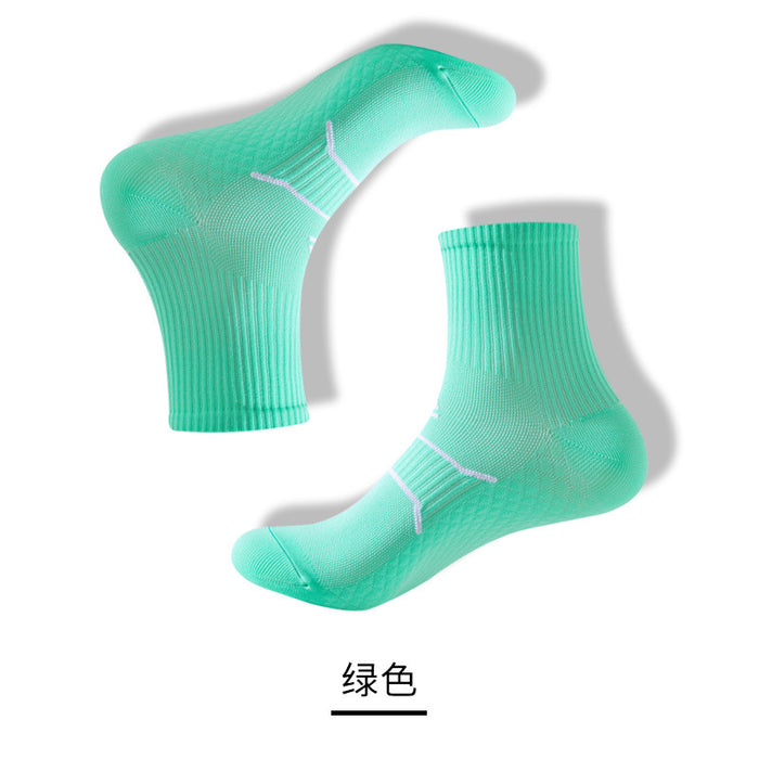 Wholesale spring and summer marathon professional running fitness four seasons pressure sports socks JDC-SK-ManP002