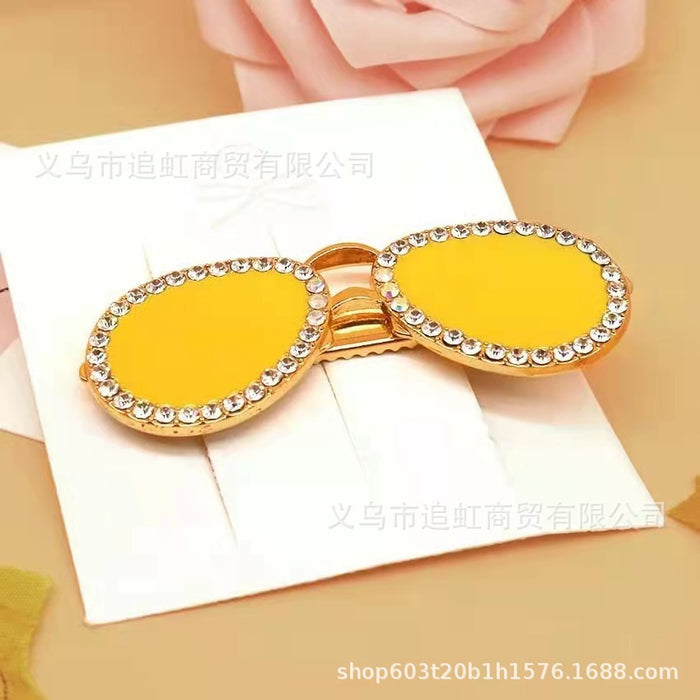 Wholesale Gift Metal Color Sunglasses Hair Clip Duck Bill Clip JDC-HC-Zhuih001