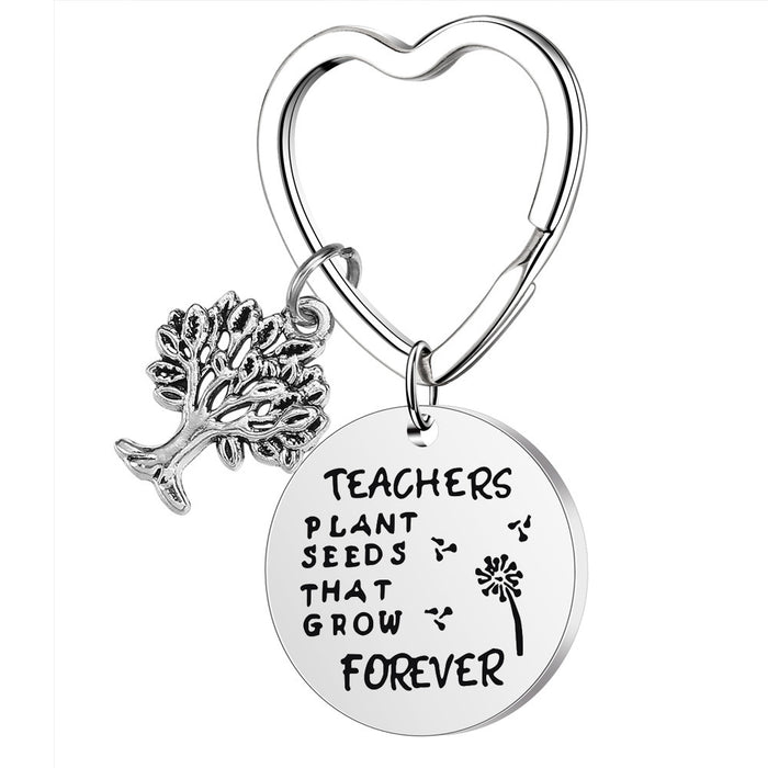 Jewelry WholesaleWholesale Teachers' Day gift stainless steel Graduation keychain JDC-KC-ShangQ005 Keychains 上泉 %variant_option1% %variant_option2% %variant_option3%  Factory Price JoyasDeChina Joyas De China