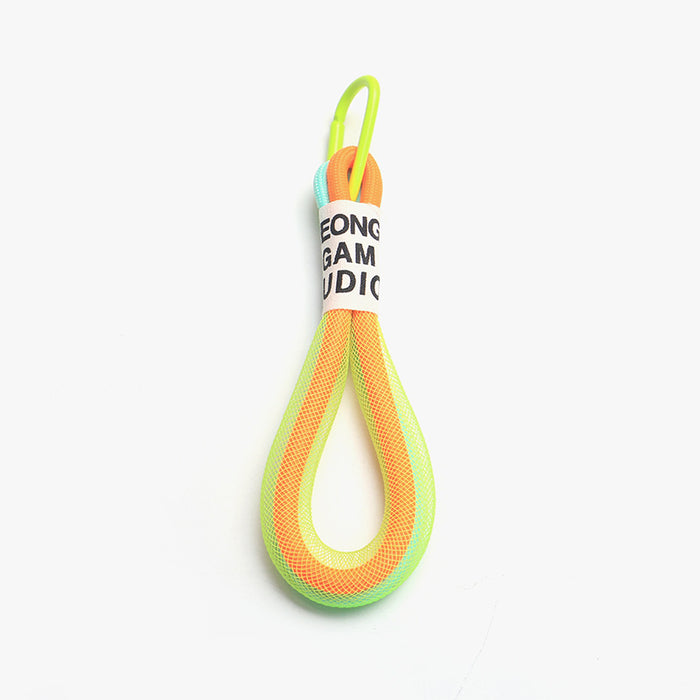 Jewelry WholesaleWholesale Fluorescent Color Mesh Metal Buckle Braided Lanyard Keychain JDC-KC-RYKT002 Keychains 瑞洋凯泰 %variant_option1% %variant_option2% %variant_option3%  Factory Price JoyasDeChina Joyas De China