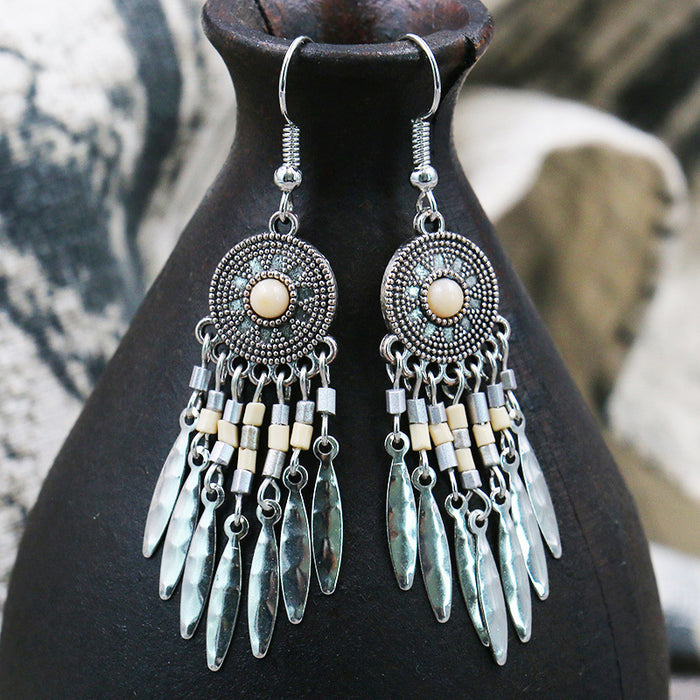 Wholesale Earrings Alloy Bohemian Long Shop Montnets Earrings JDC-ES-Yuhong001